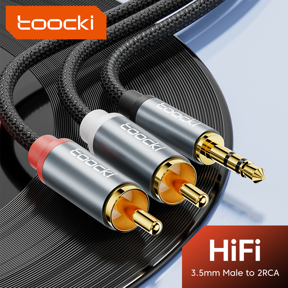 Genius Home Cinema - Toocki RCA Cable HiFi Stereo 3.5mm