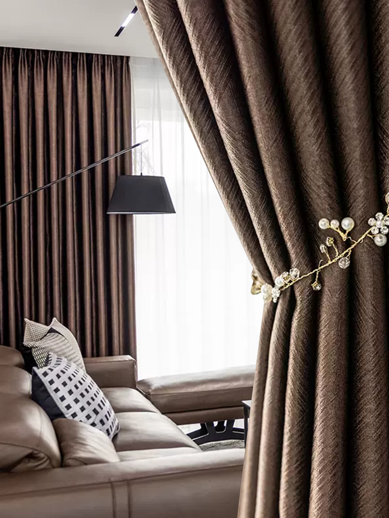 Blackout Curtain Thick - Thickened Blackout Bedroom Balcony Insulation Customized