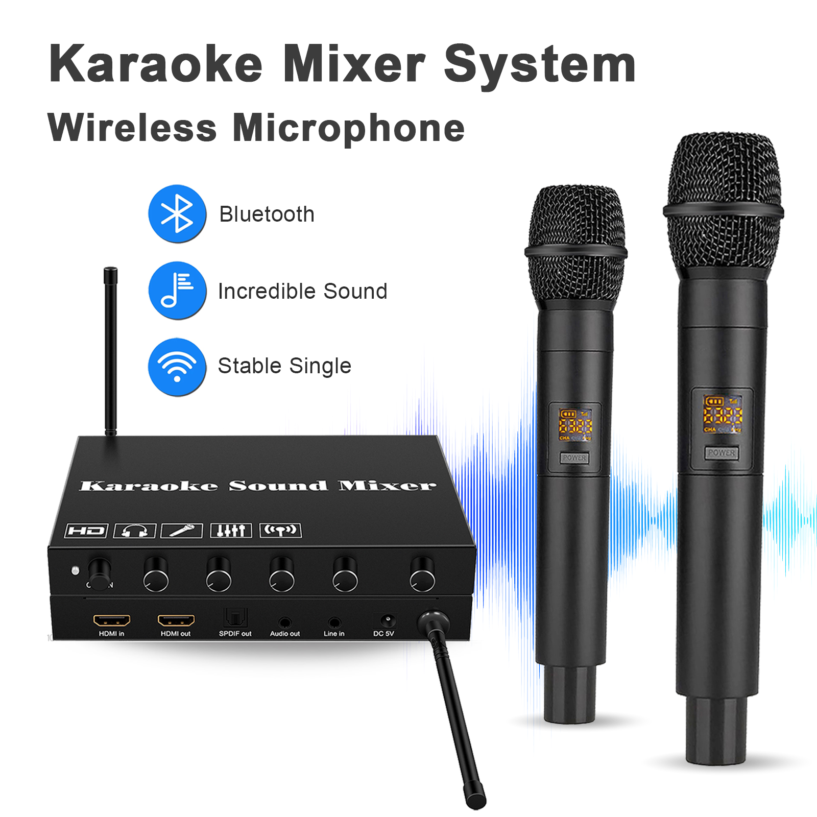Genius Home Cinema - HDMI Karaoke Player Mixer Home Theater