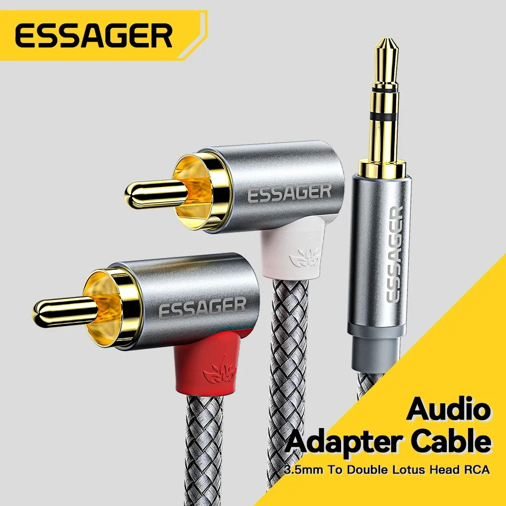 Genius Home Cinema - Essager 90 ° Angle RCA Audio