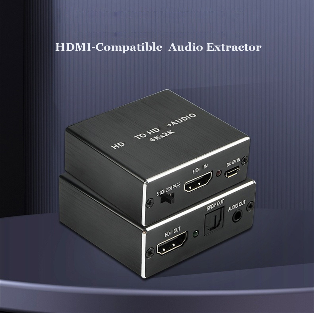 Genius Home Cinema - HDMI-Compatible Audio Extractor 3.5mm 4k X