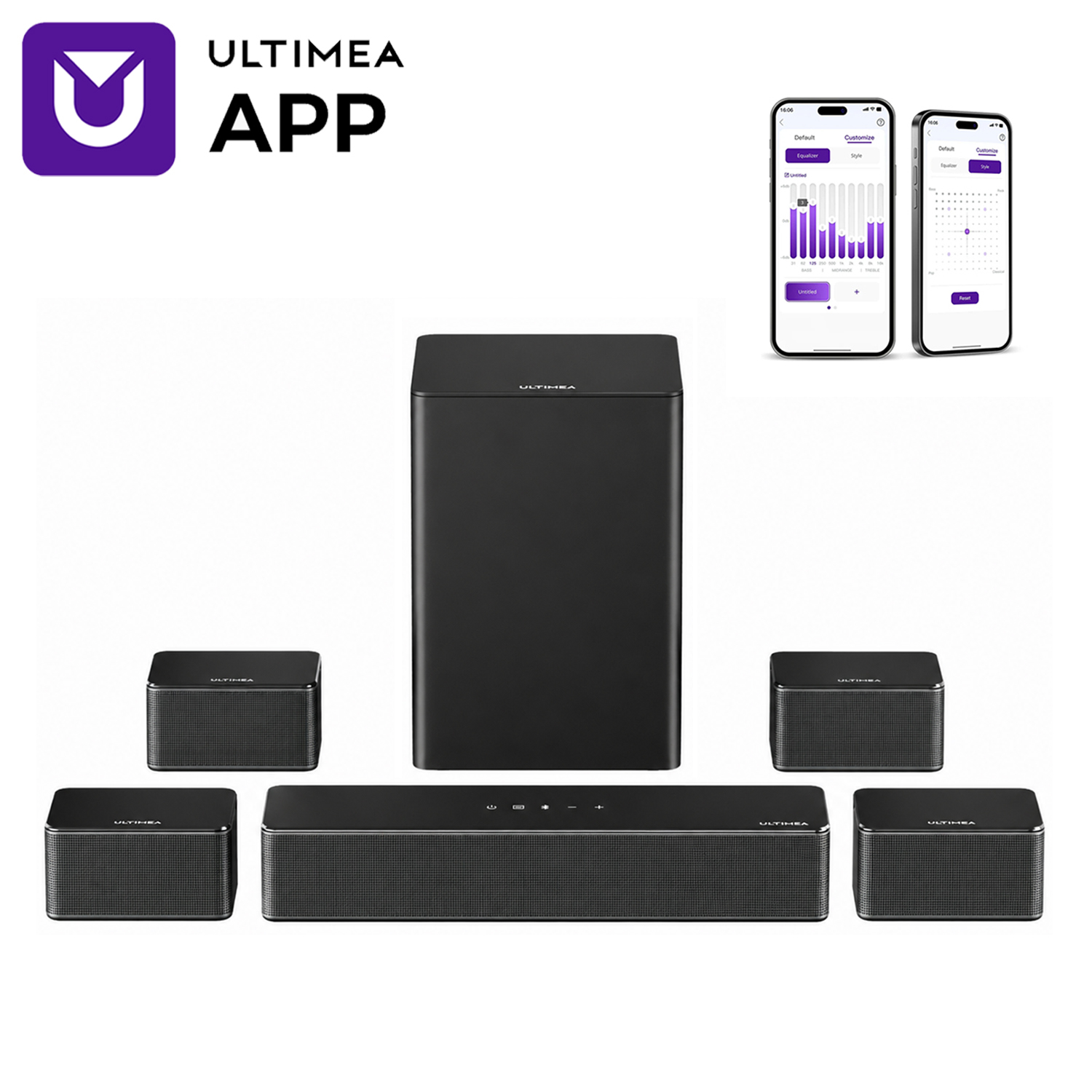 Home Cinema App - ULTIMEA 7.1 Surround Sound System Sound