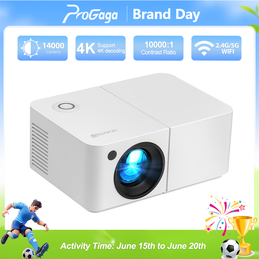 Home Cinema Movies - HD300 Mini Projector 4K Full HD