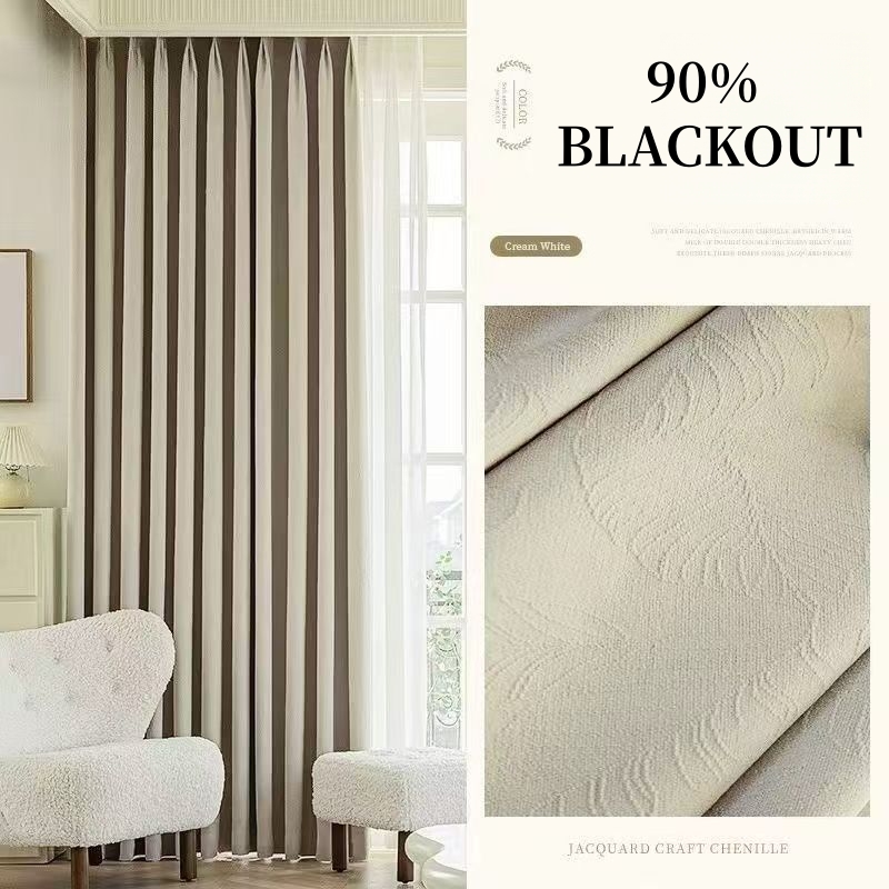 Blackout Curtain Thick - Custom Made Solid Color Blackout Curtains