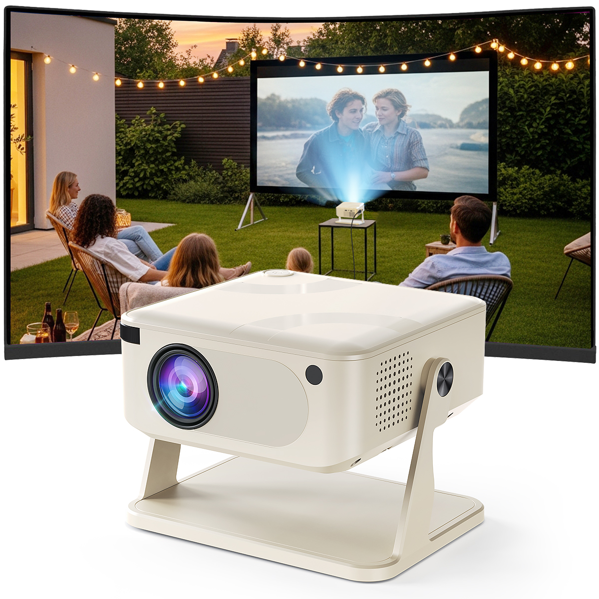 Home Cinema Movies - Mini Projector 1080P HD 280 ANSI,