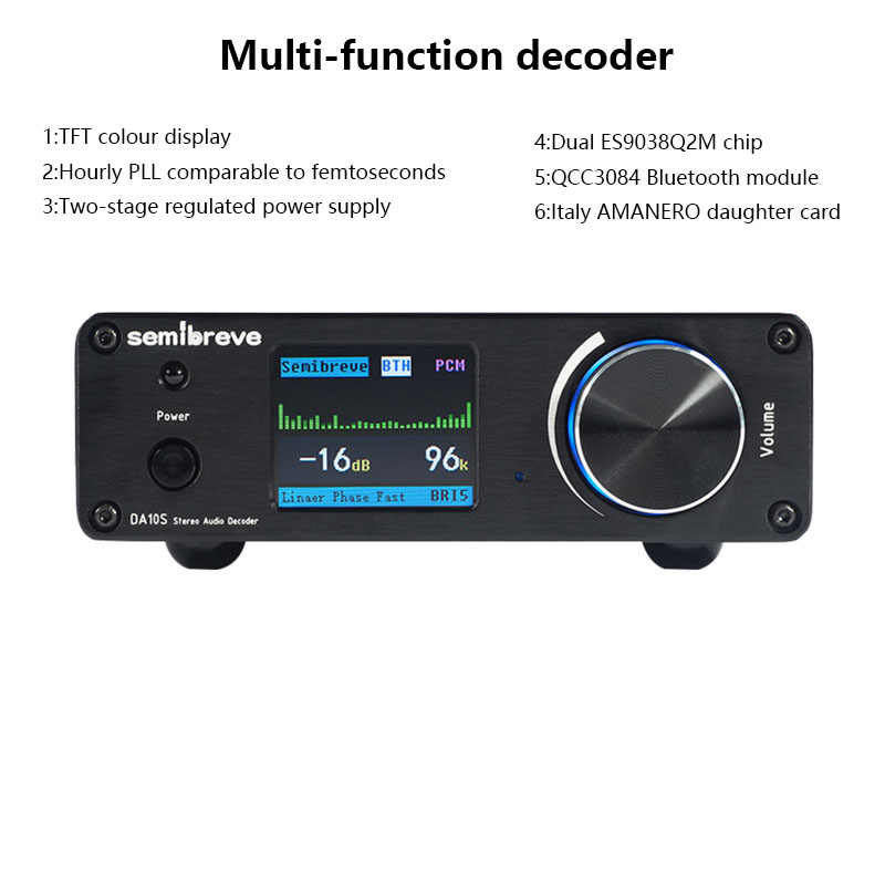 Top HIFI Audio Decoder DAC Dua - Surround Sound Decoder avis et prix