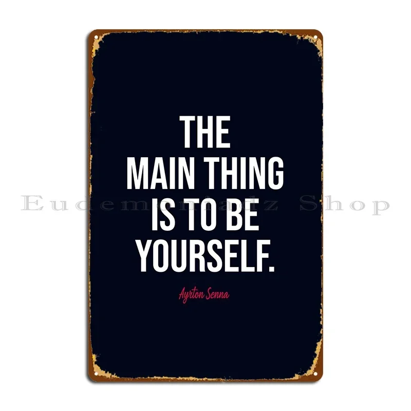 Ayrton Senna Quotes Metal Sign - Home Cinema Quotes avis et prix