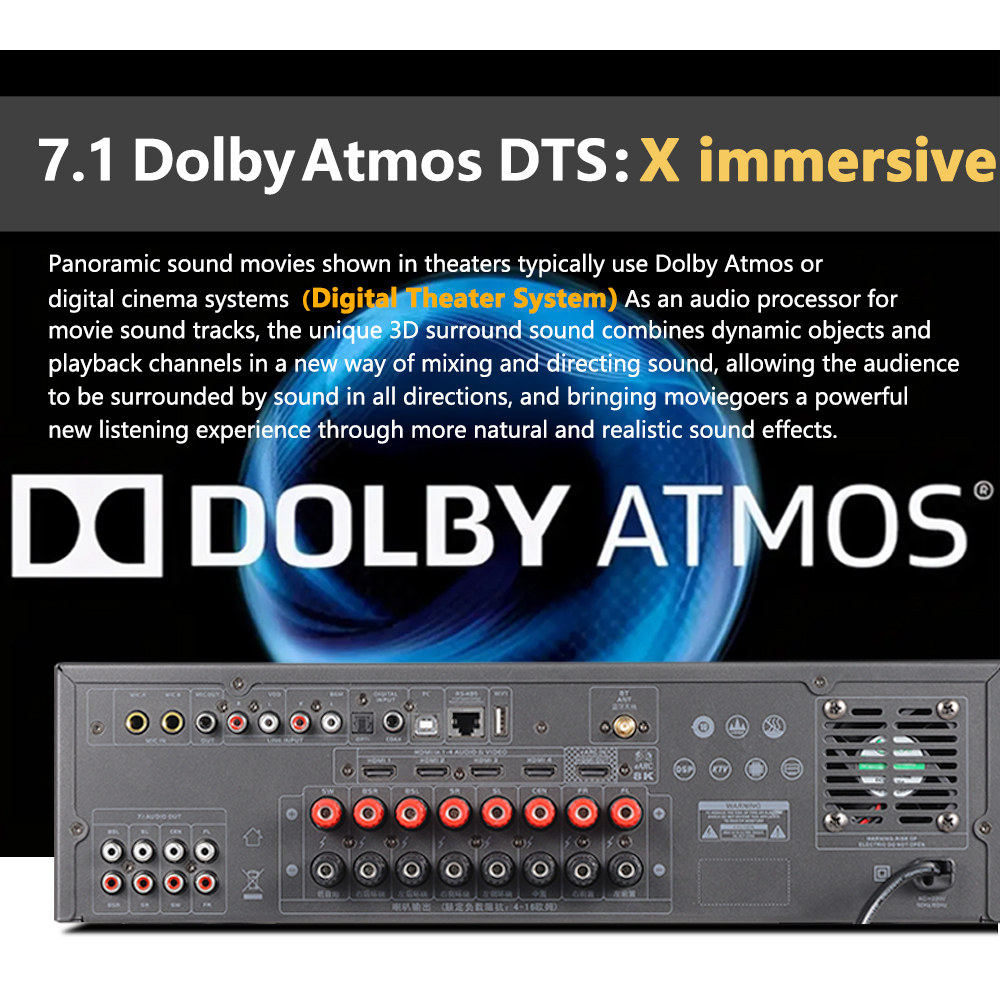 7.1 channel home theater ampli - Home Cinema Atmos avis et prix