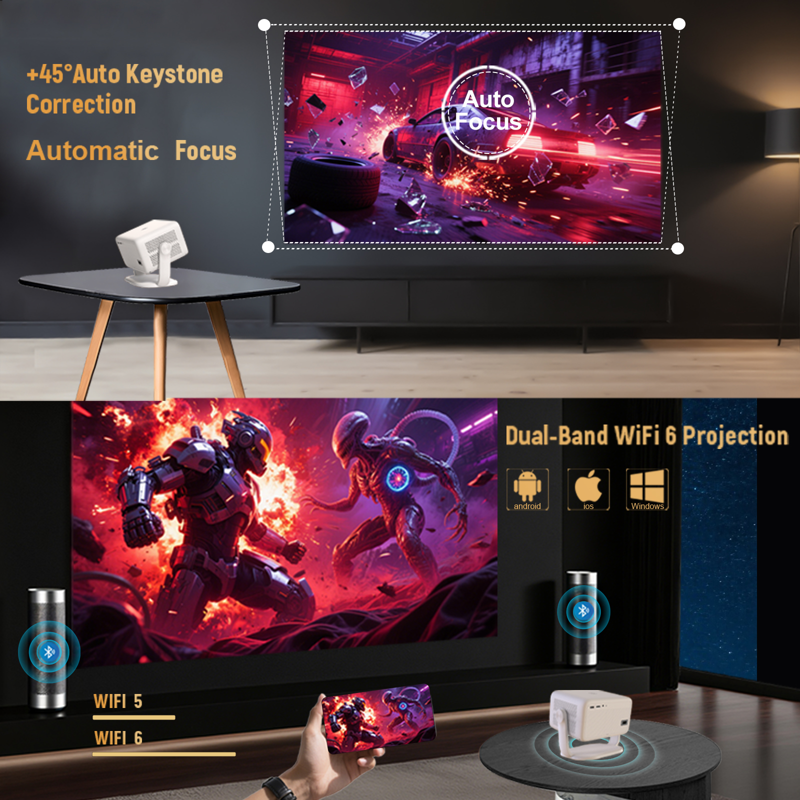 Velec Projector TP350NTV 650 A - Home Cinema Cabasse avis et prix