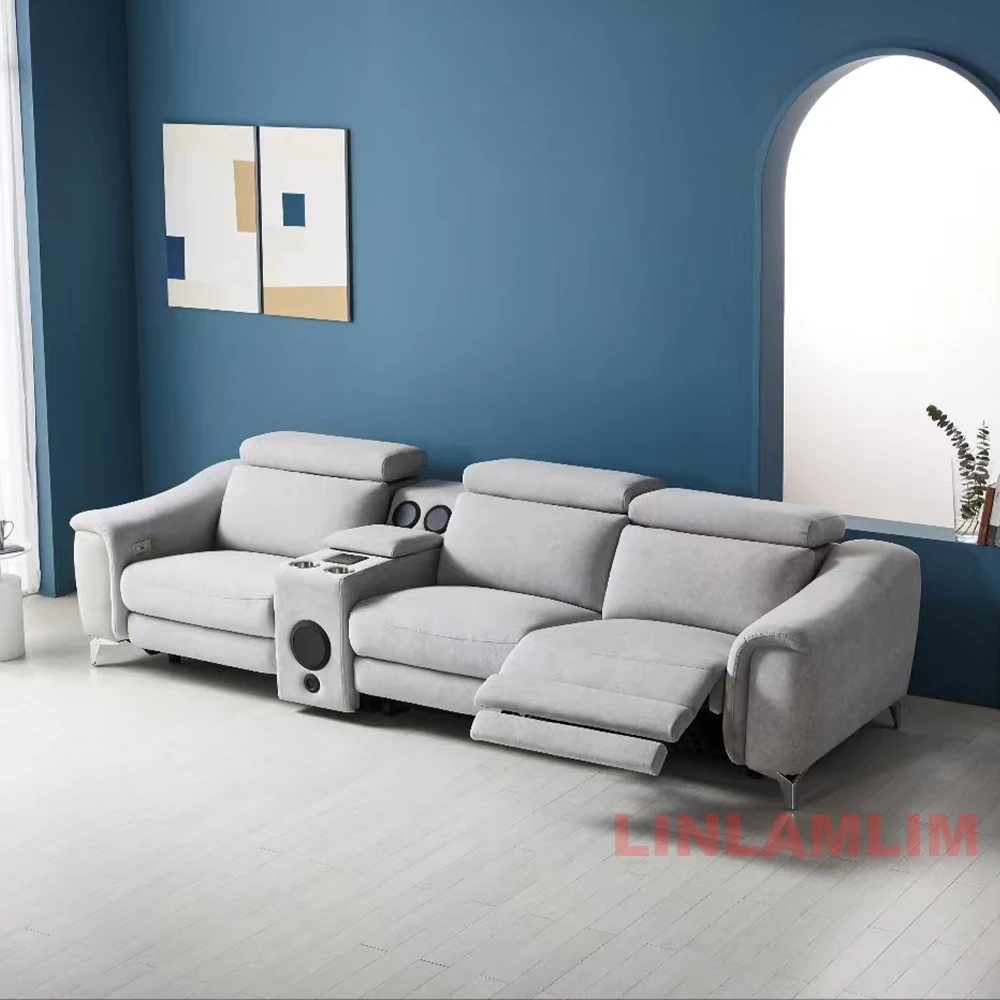 Modern Power Reclining Genuine - Home Cinema Recliners avis et prix