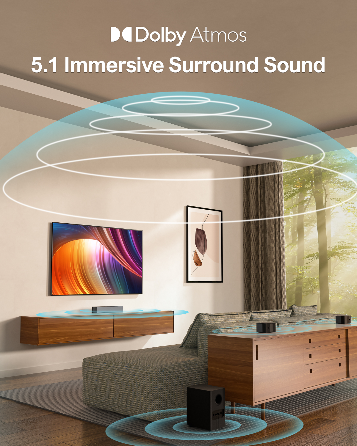 ULTIMEA 5.1 Soundbar with Dolb - Home Cinema Atmos avis et prix