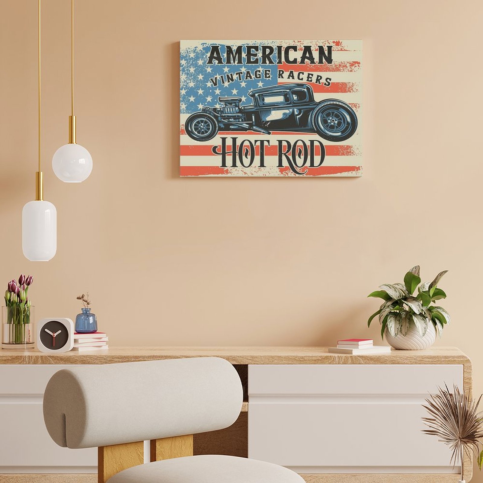 American Hot Rod Canvas Painti - Home Cinema Design avis et prix