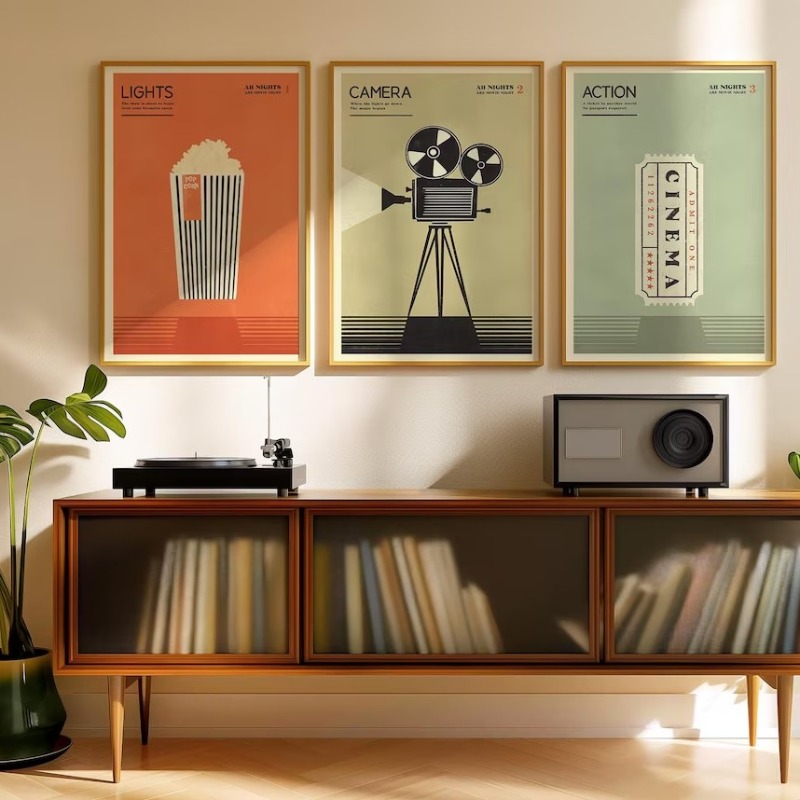 Minimalist 90s Pop Culture Pos - Home Cinema Room Accessories avis et prix