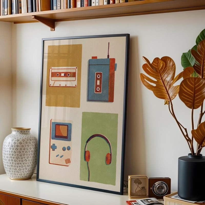 Minimalist 90s Pop Culture Pos - Home Cinema Room Accessories avis et prix