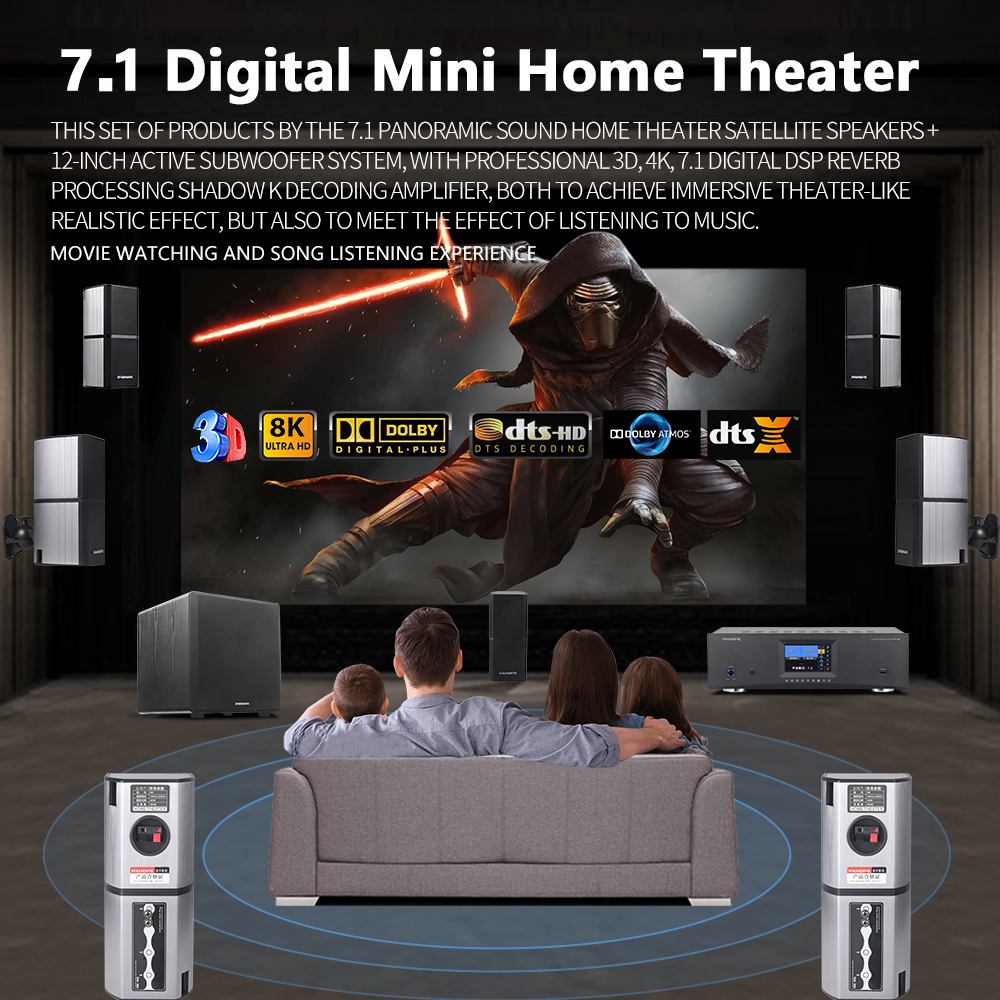 7.1DTS Mini Satellite Home The - Surround Sound Decoder avis et prix