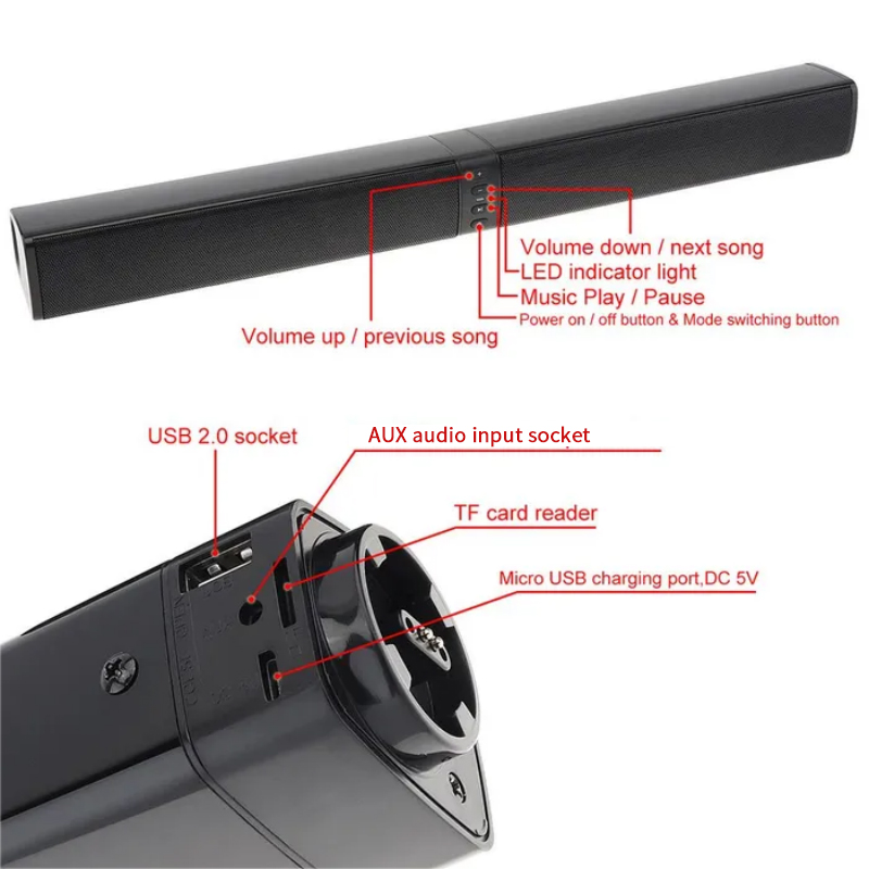 Powerful Soundbar Sound Radio  - Home Cinema Atmos avis et prix