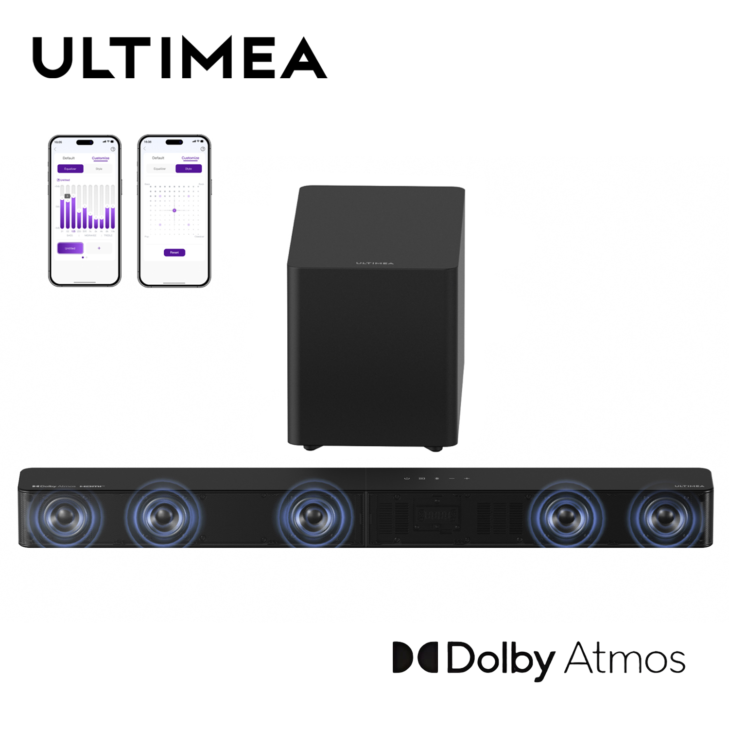 ULTIMEA Poseidon M60 Boom 5.1c - Home Cinema Atmos avis et prix