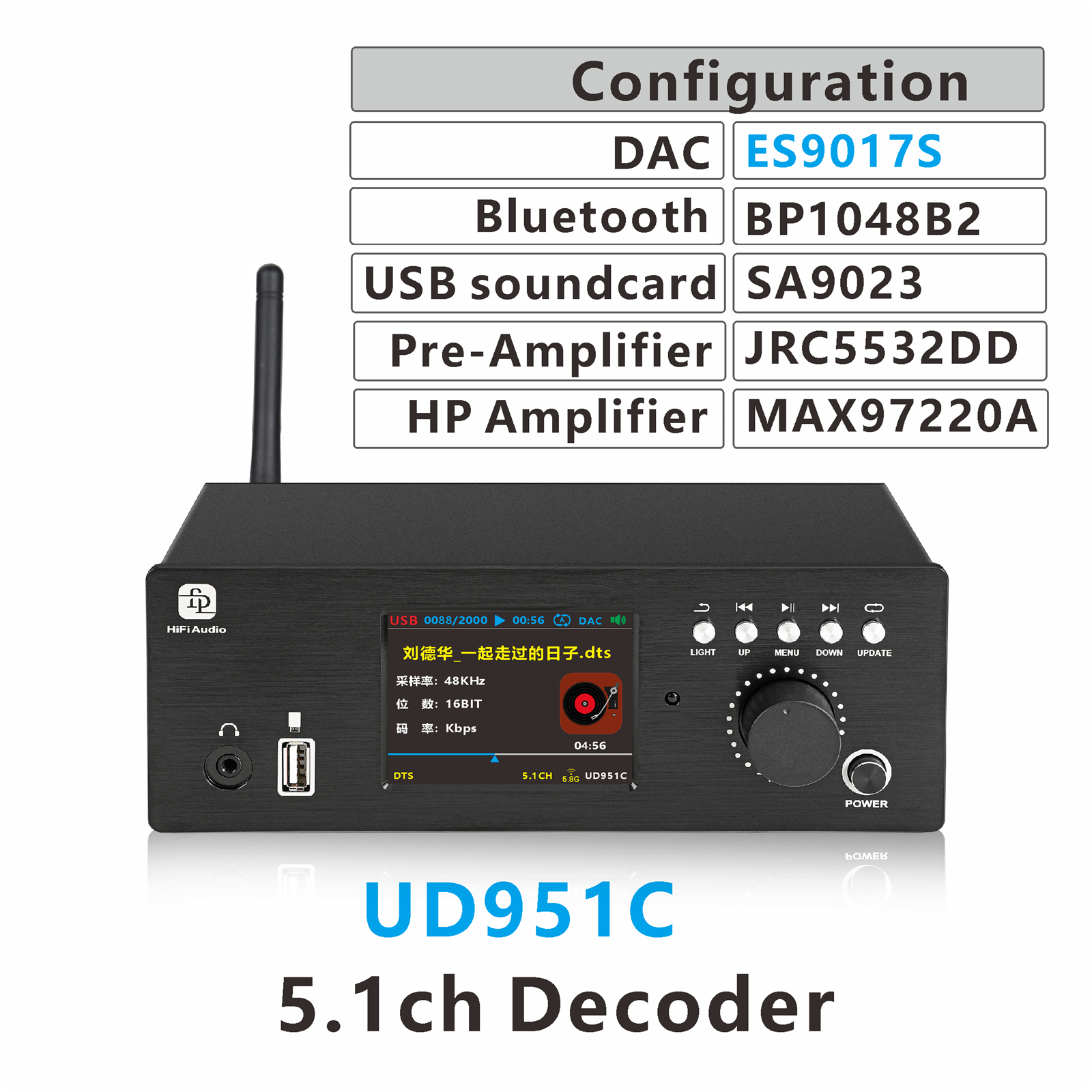 dts ac3 5.1 Audio Decoder conv - Surround Sound Decoder avis et prix