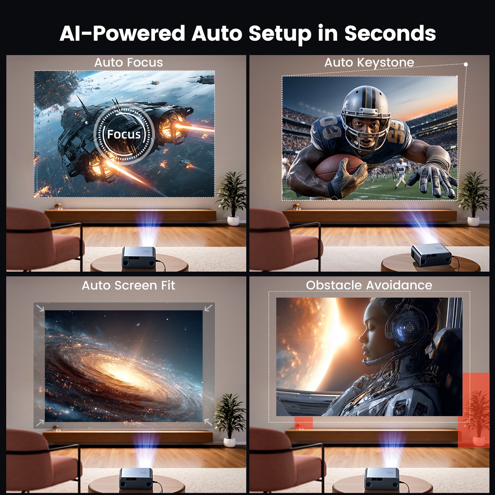 WIMIUS 1200 ANSI Projector 4K  - Home Cinema Laser Projector avis et prix