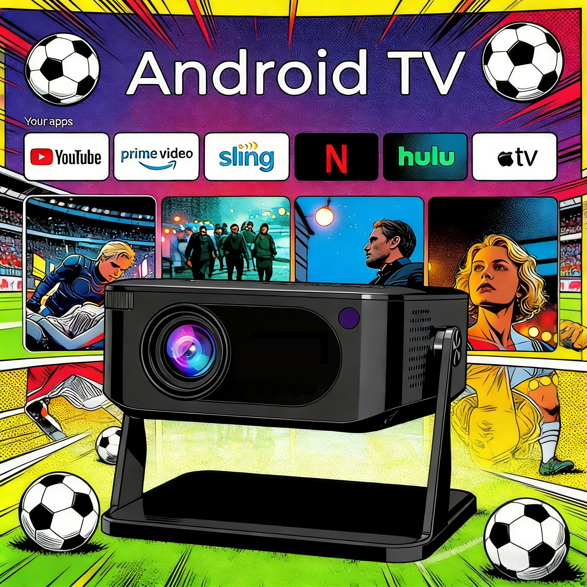 Xnano HA109 Projector 300 ANSI - Home Cinema App avis et prix