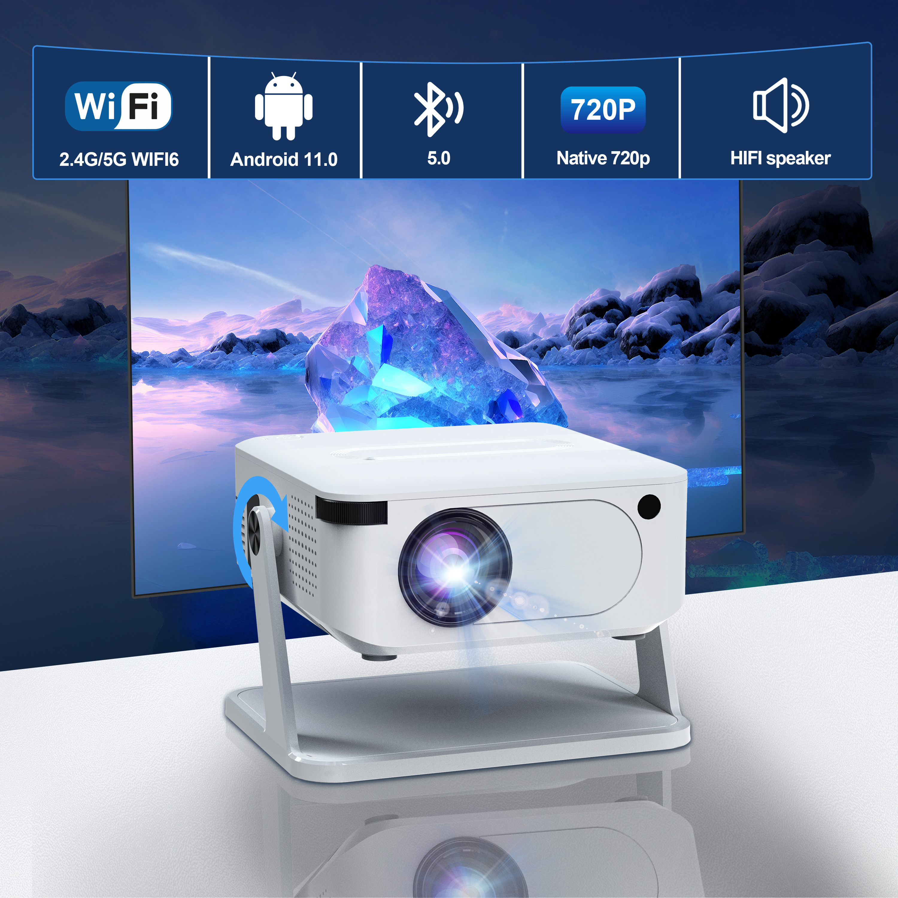 Xnano HA109 Projector 300 ANSI - Home Cinema App avis et prix