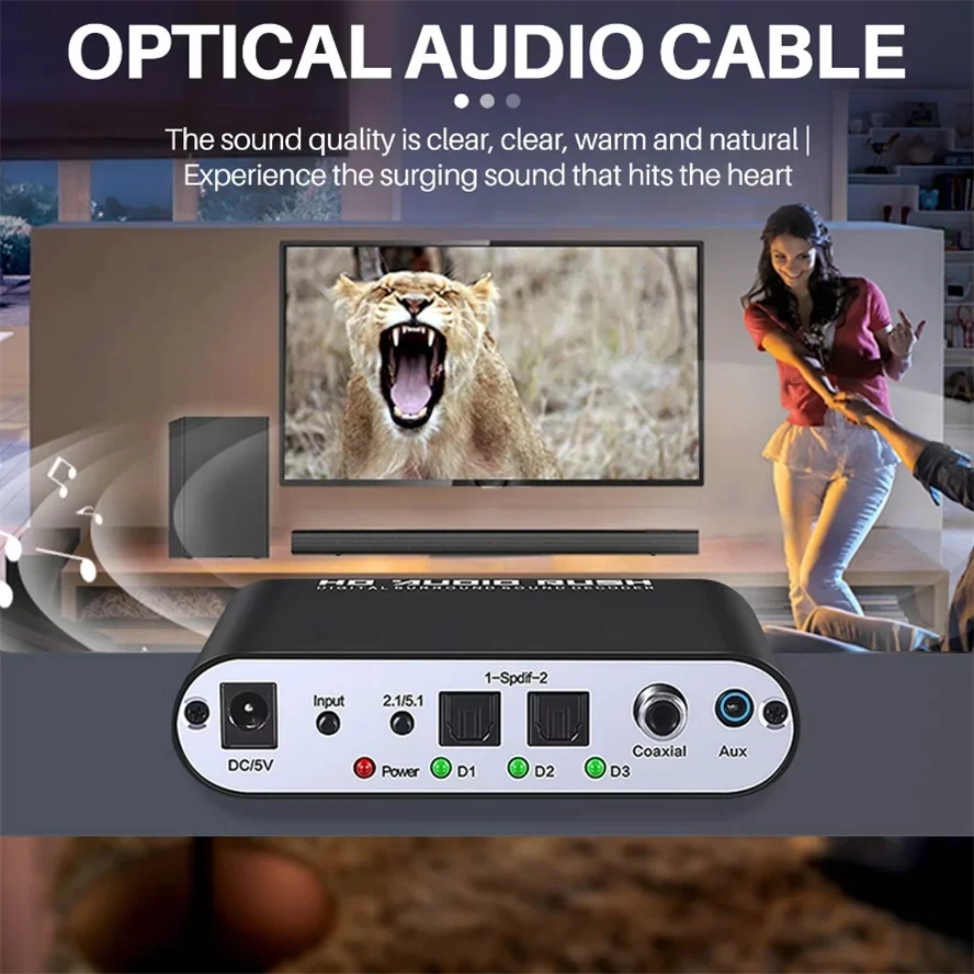 Digital to Analog 5.1 Audio De - Surround Sound Decoder avis et prix