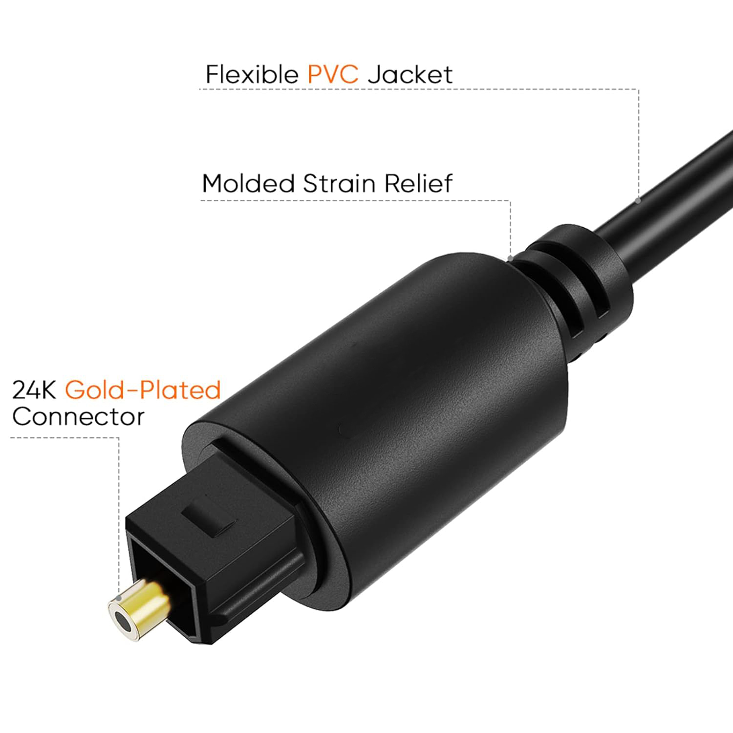 TOSLINK Optical Audio Cable, F - Home Cinema Cabasse avis et prix