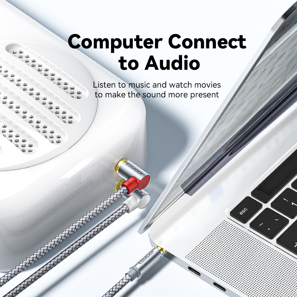 Essager 90 ° Angle RCA Audio S - Genius Home Cinema avis et prix