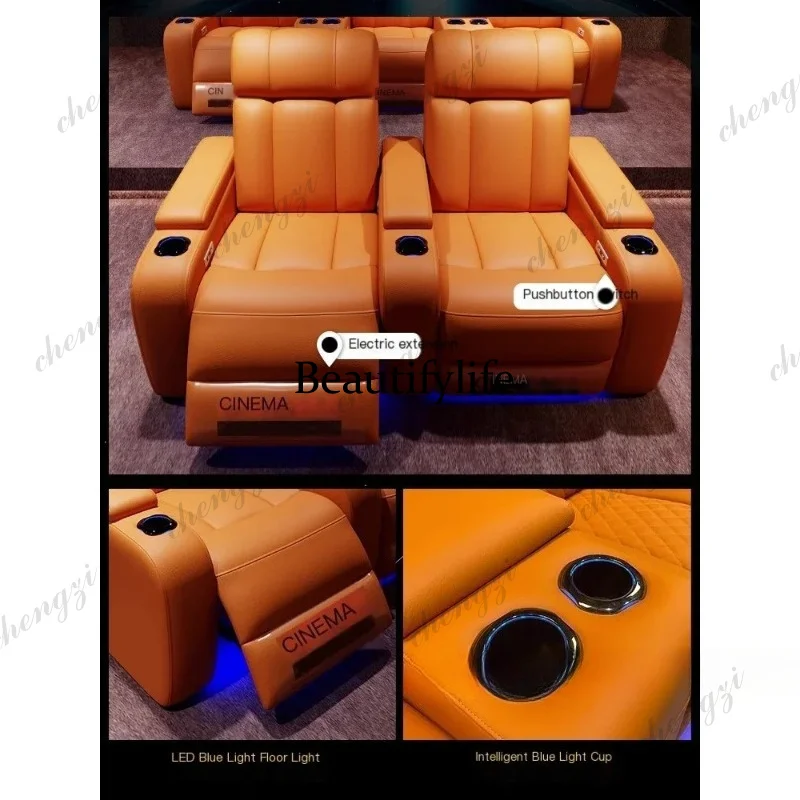 G153 Luxury Genuine Leather El - Home Cinema Recliners avis et prix