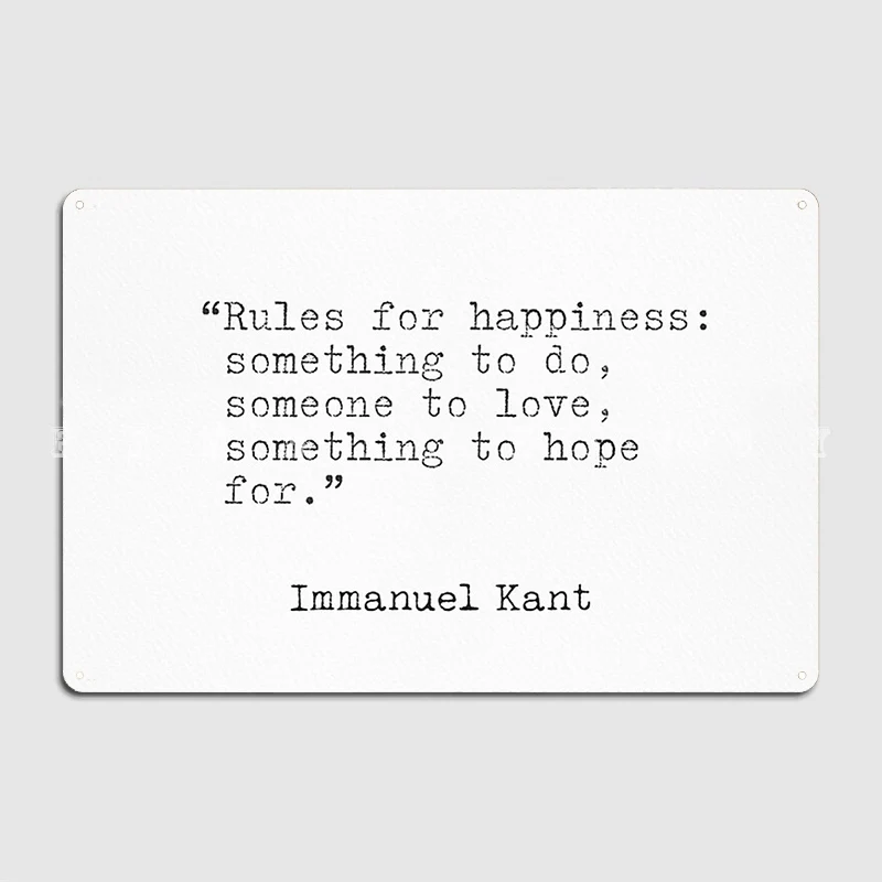 Immanuel Kant Quotes Metal Sig - Home Cinema Quotes avis et prix