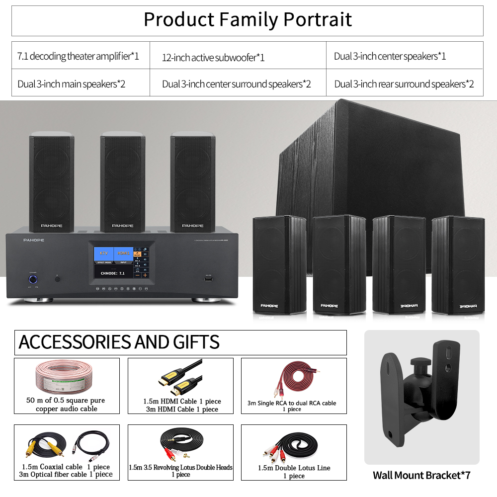 7.1DTS Mini Satellite Home The - Surround Sound Decoder avis et prix