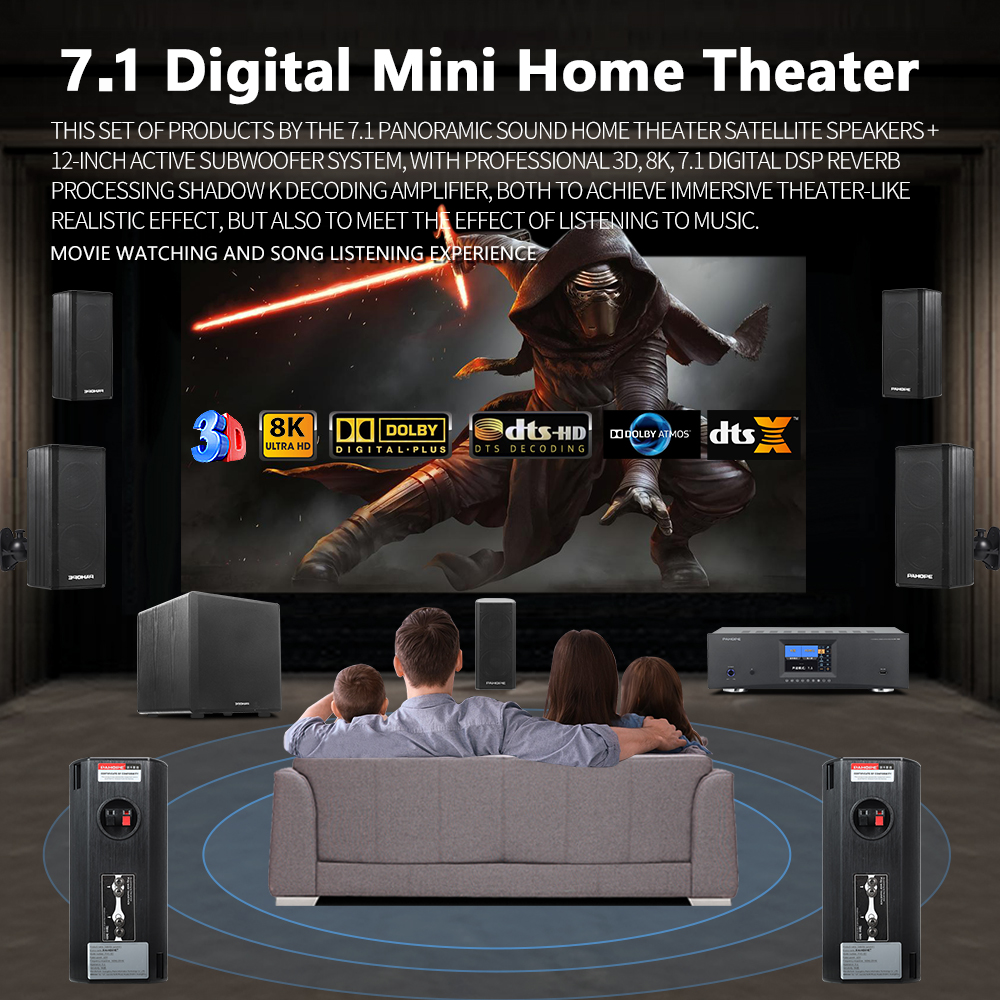 7.1DTS Mini Satellite Home The - Surround Sound Decoder avis et prix