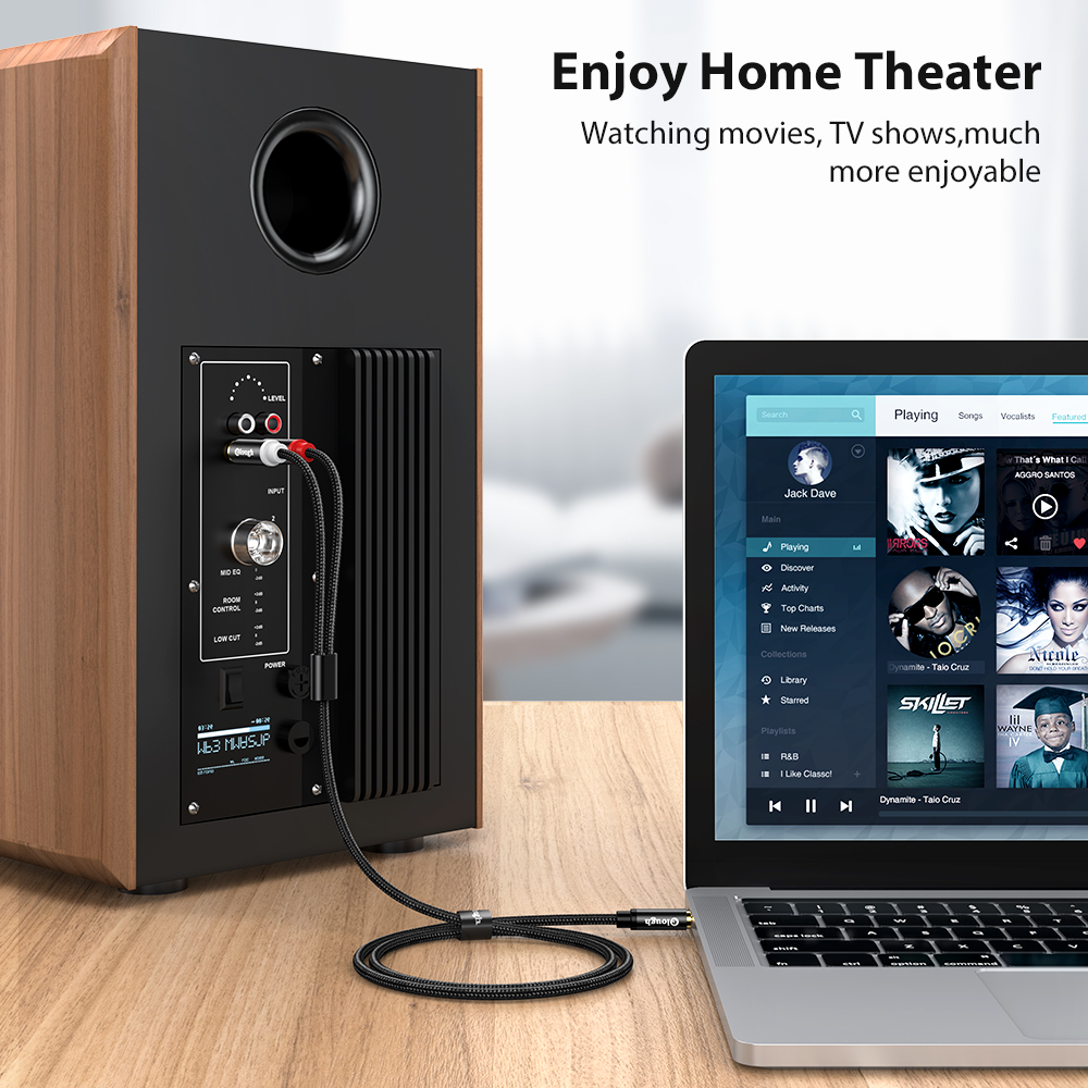 Elough RCA Cable AUX RCA Speak - Genius Home Cinema avis et prix