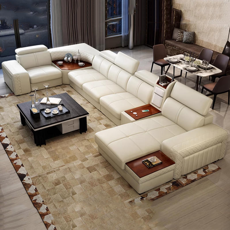 Genuine Leather Modern Sofas M - Home Cinema Room Accessories avis et prix