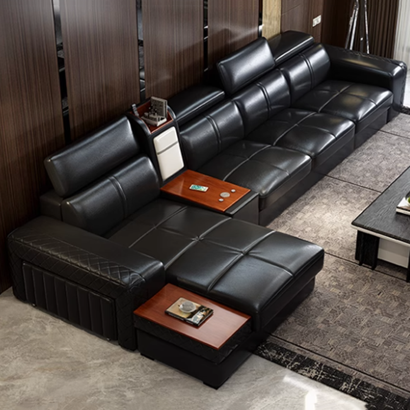 Genuine Leather Modern Sofas M - Home Cinema Room Accessories avis et prix