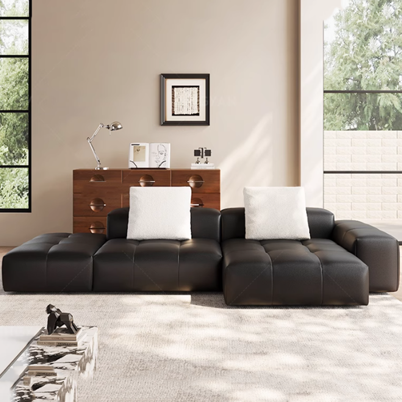 Nordic Leather Compressed Sofa - Home Cinema Design avis et prix