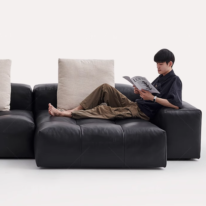 Nordic Leather Compressed Sofa - Home Cinema Design avis et prix