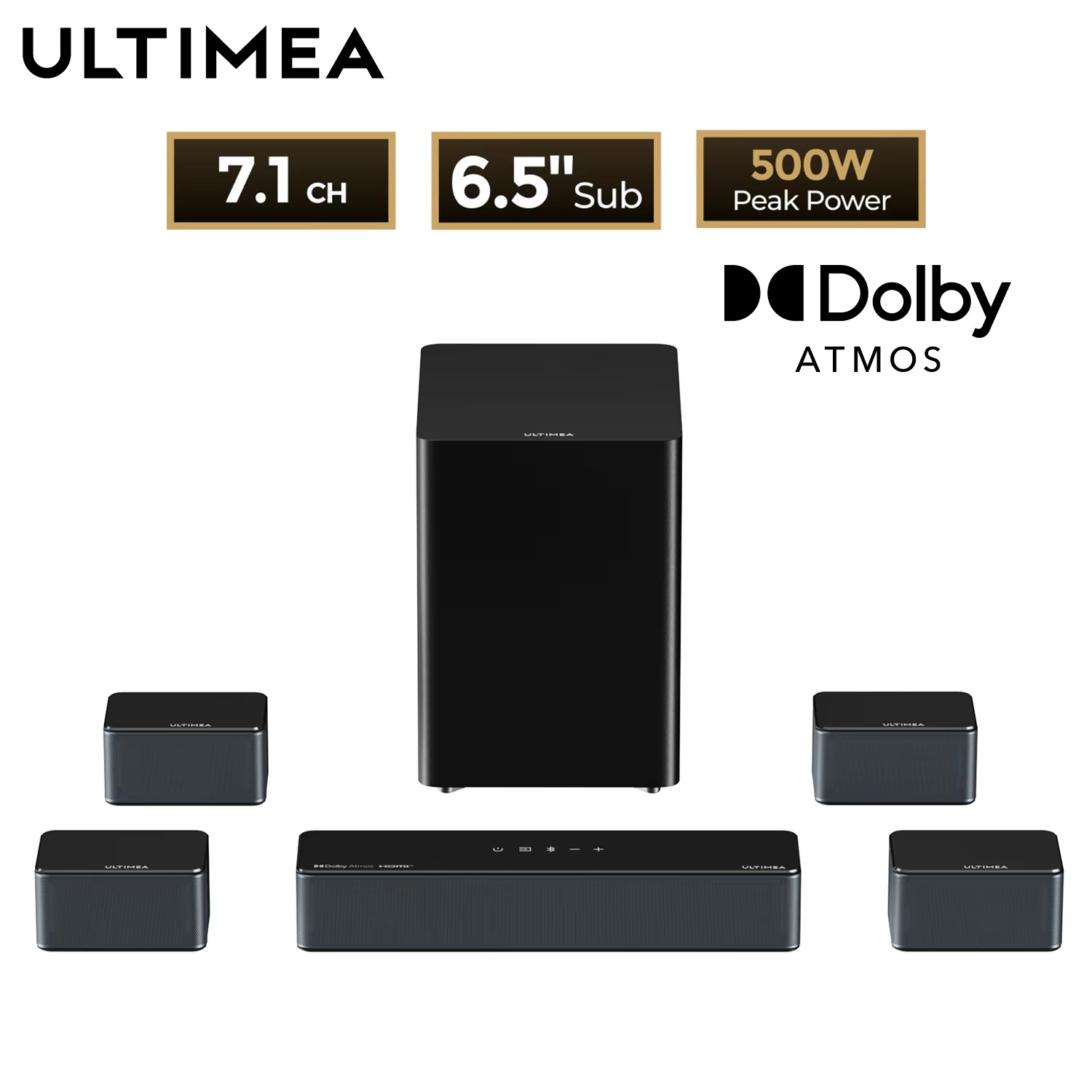 ULTIMEA 7.1 Surround Sound Sys - Home Cinema App avis et prix