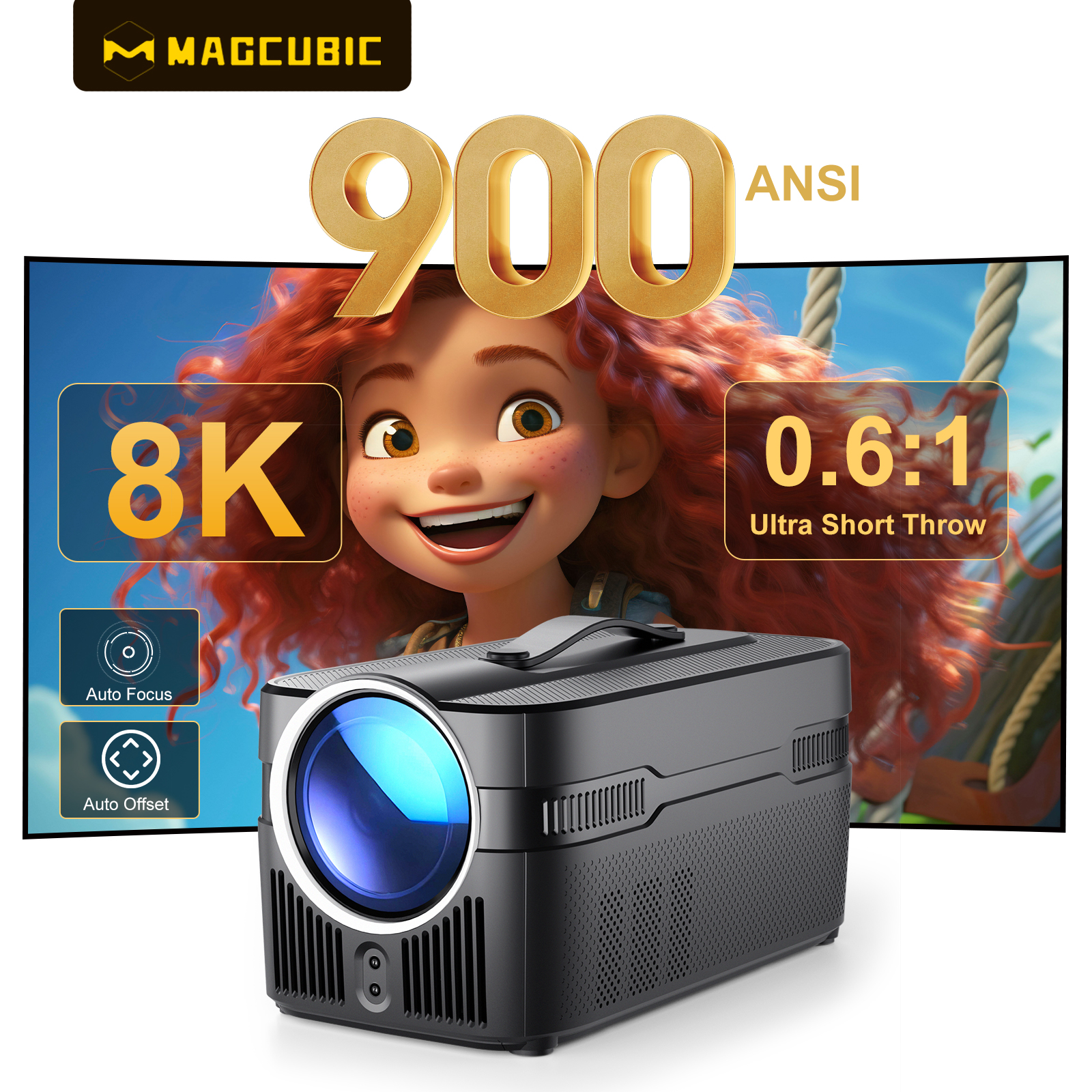 Magcubic Auto Focus Android 14 - Home Cinema Movies avis et prix