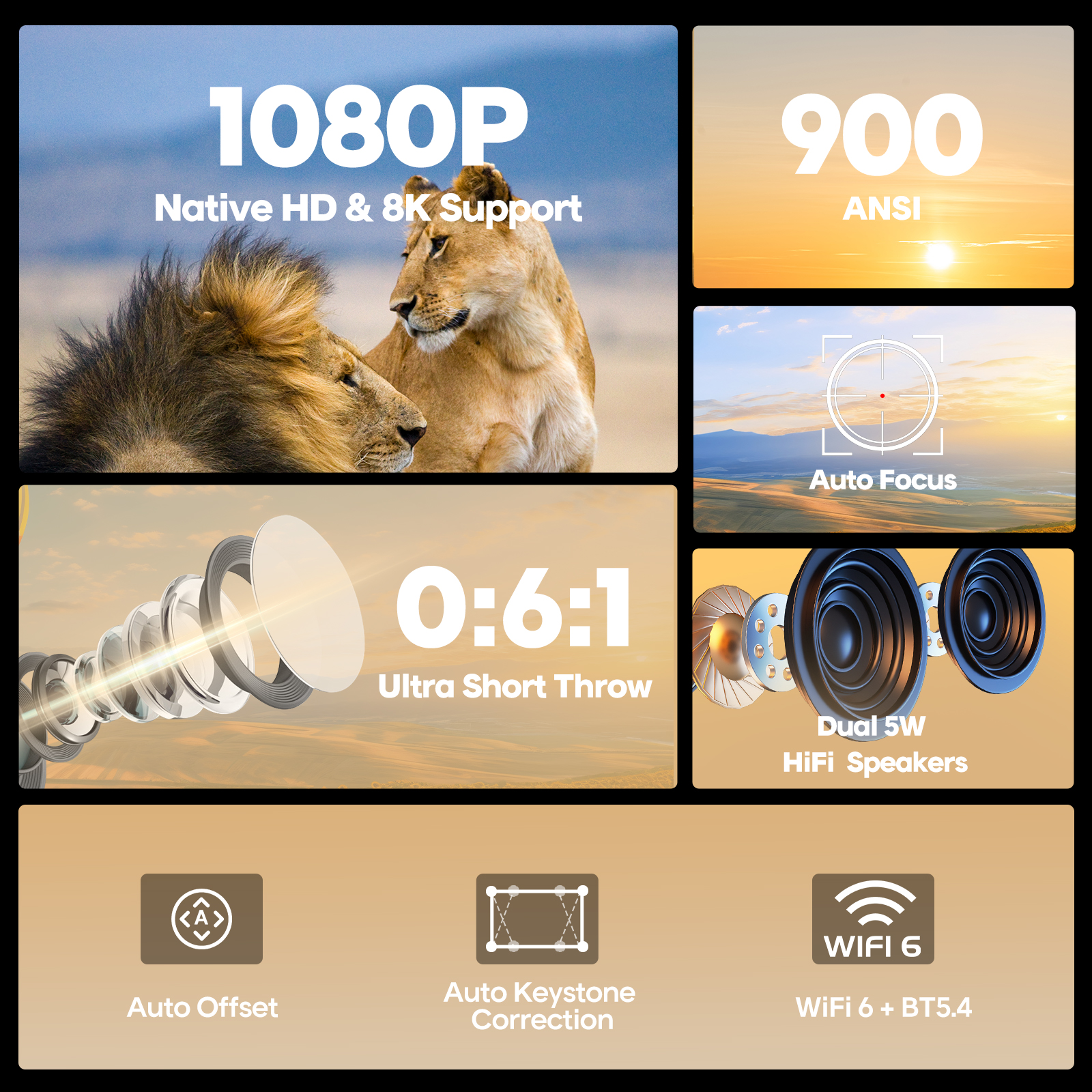 Magcubic Auto Focus Android 14 - Home Cinema Movies avis et prix