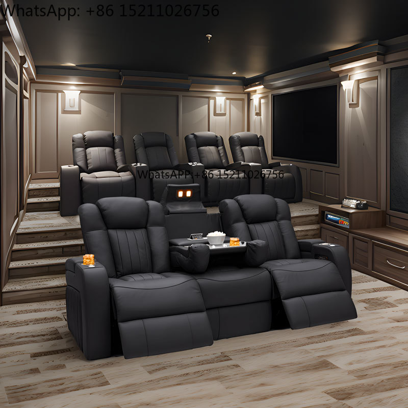 Modern Genuine Leather VIP Cin - Home Cinema Recliners avis et prix