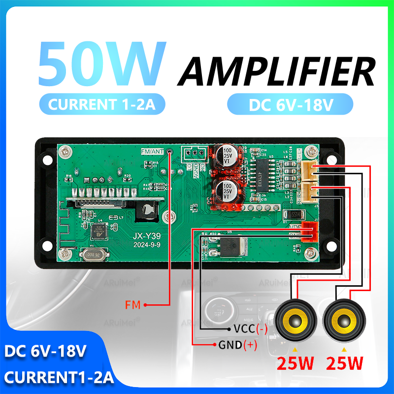 2*25W Bluetooth Amplifier Kit  - Genius Home Cinema avis et prix