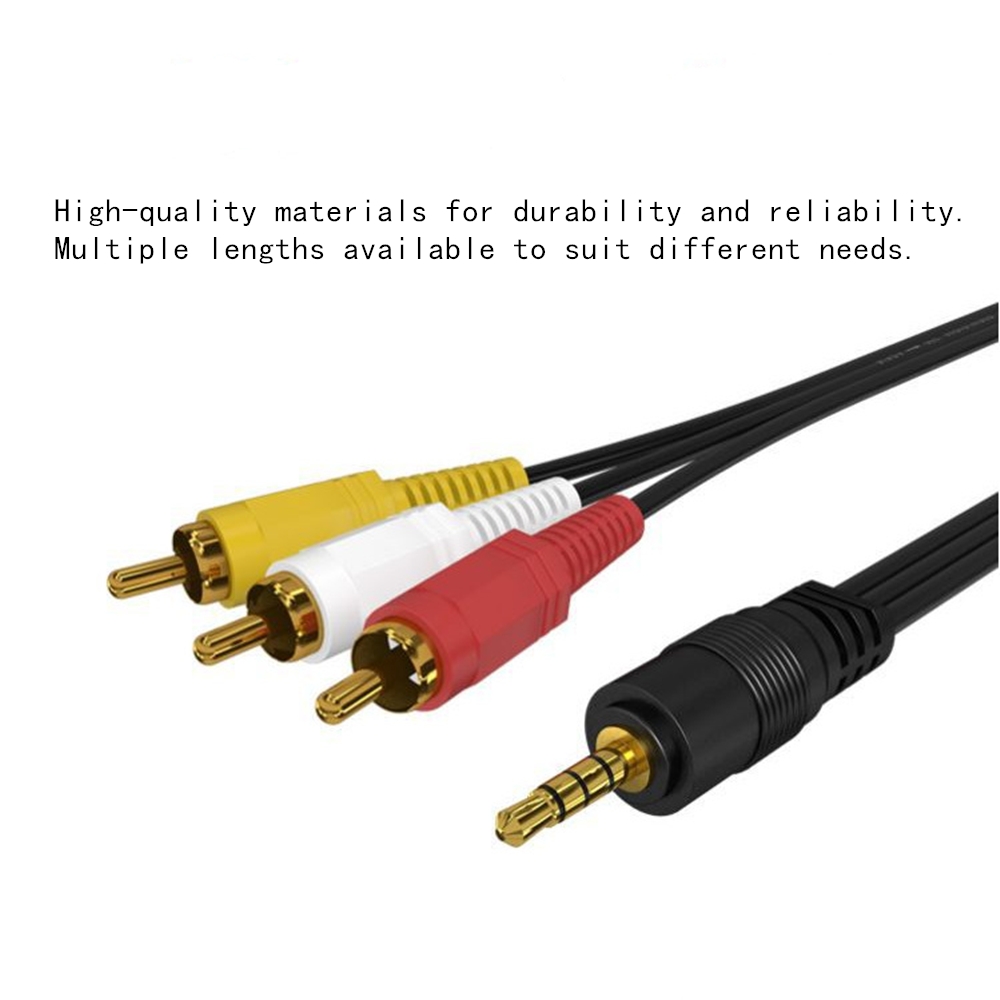 3.5mm to 3 RCA Audio Video Cab - Genius Home Cinema avis et prix