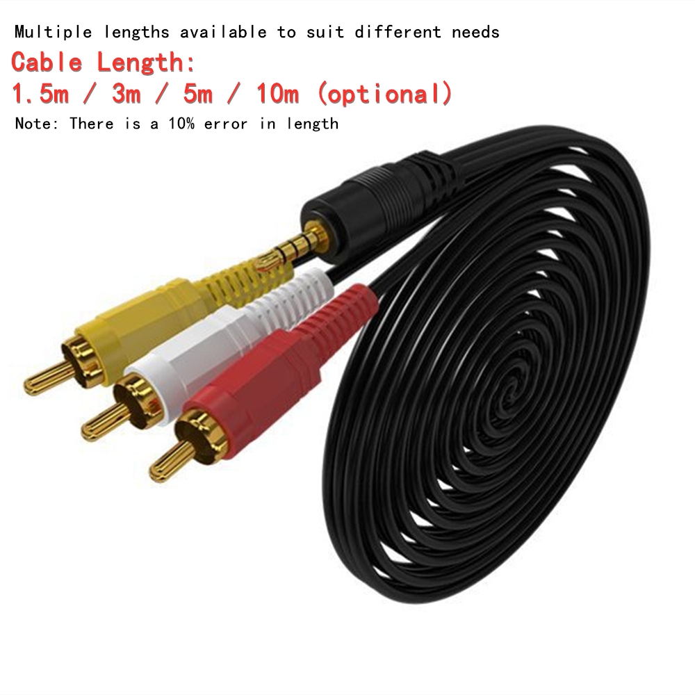 3.5mm to 3 RCA Audio Video Cab - Genius Home Cinema avis et prix