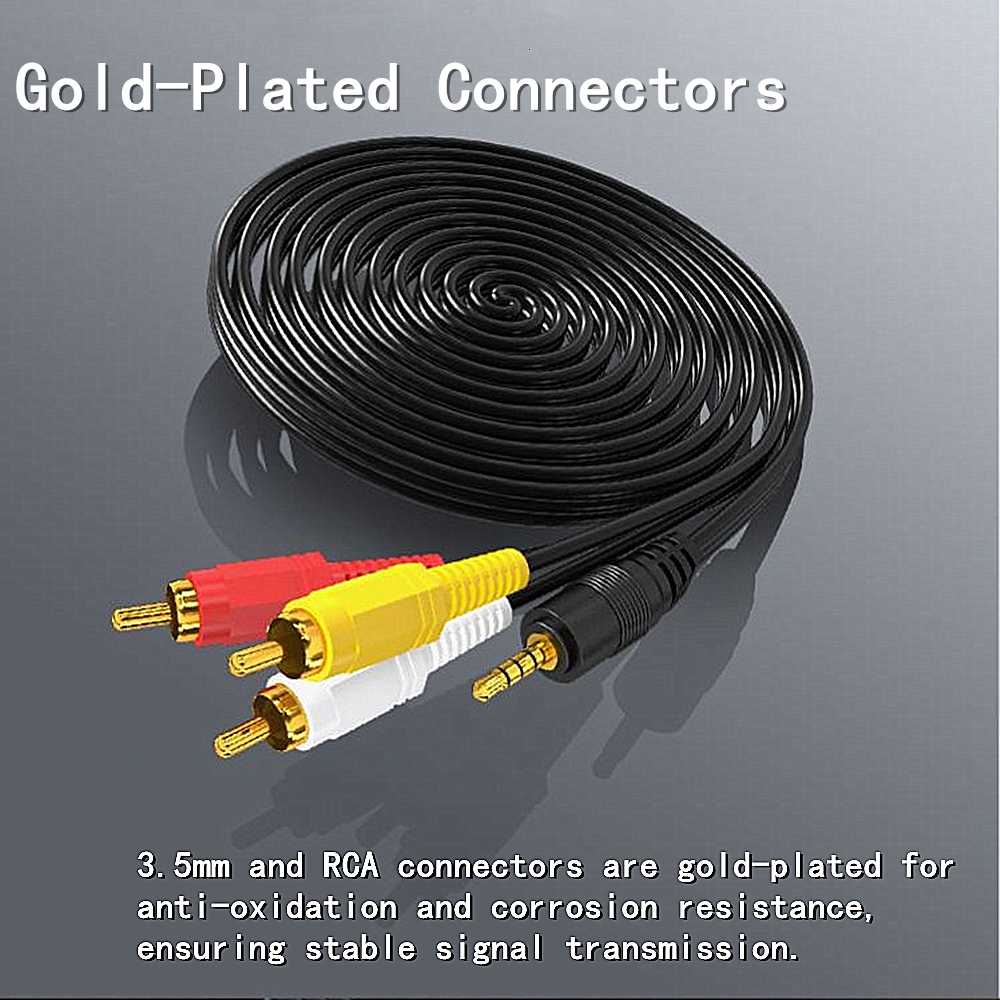 3.5mm to 3 RCA Audio Video Cab - Genius Home Cinema avis et prix