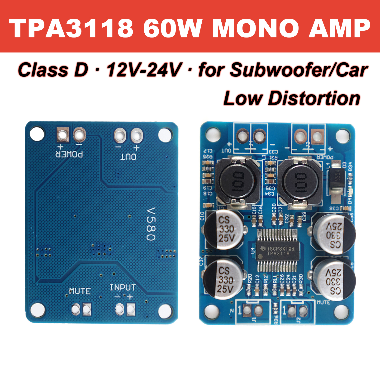 TPA3118 60W Mono Class D Digit - Genius Home Cinema avis et prix