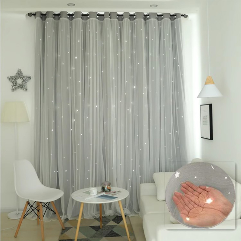 1pc Korean-style double-layer  - Blackout Curtain Thick avis et prix