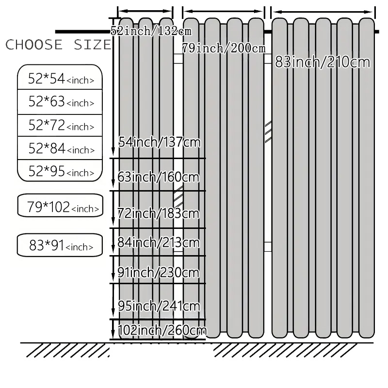 1pc Korean-style double-layer  - Blackout Curtain Thick avis et prix