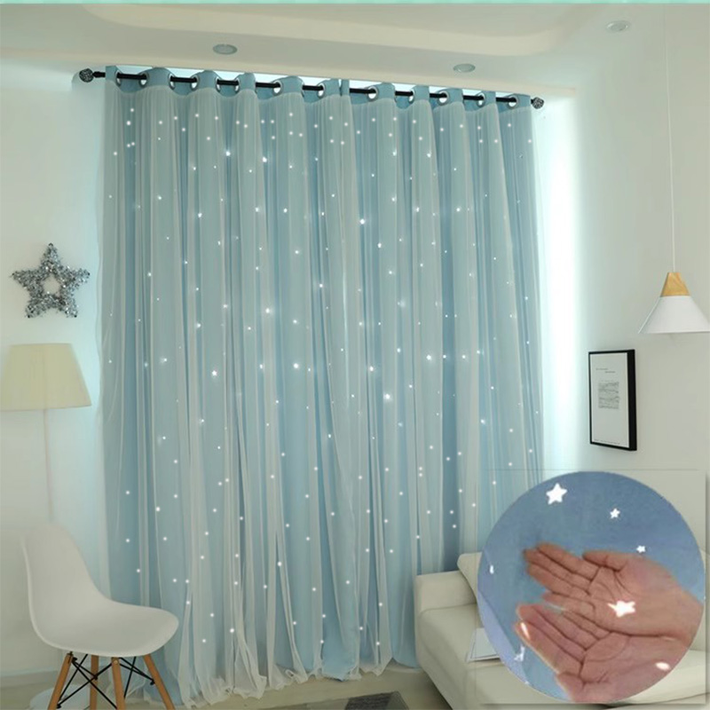 1pc Korean-style double-layer  - Blackout Curtain Thick avis et prix