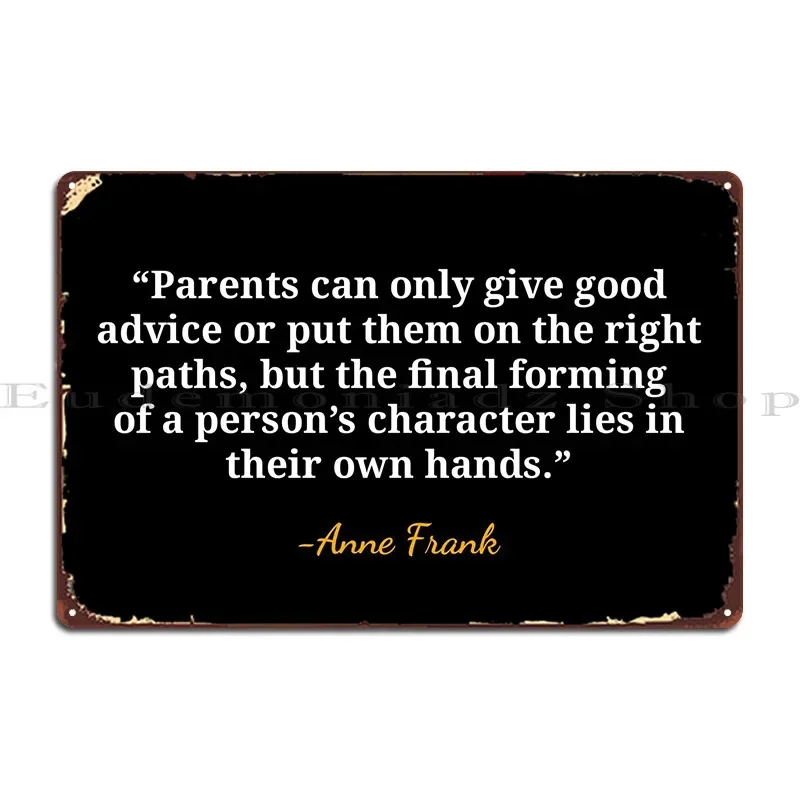 Anne Frank Quote Metal Plaque  - Home Cinema Quotes avis et prix